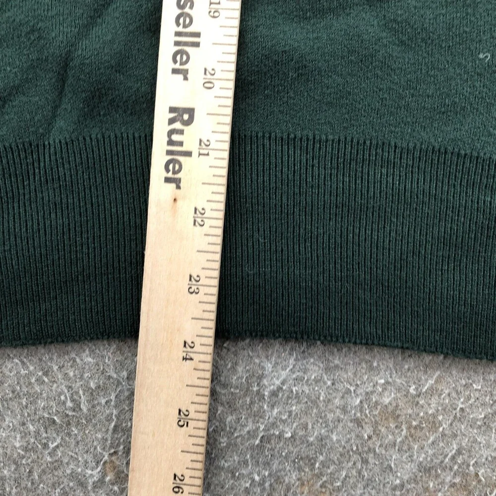 Vintage Cypress Links Sweater Mens Large Green V Neck Cotton Knit Golf USA